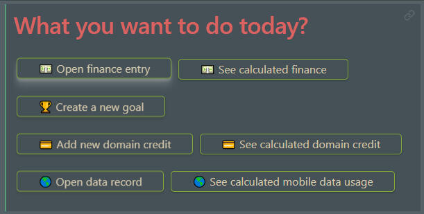 Command Center Widget